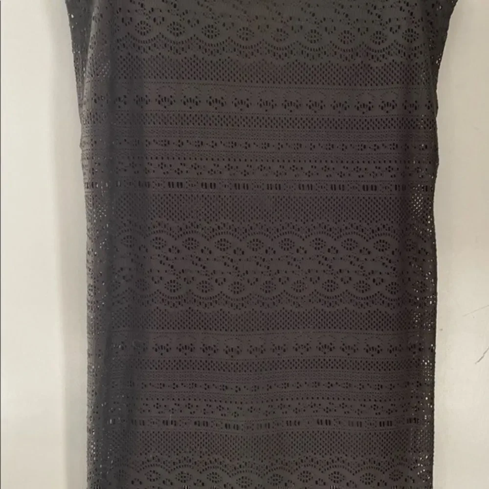 Brown Fishnet style Swimsuit coverup size small